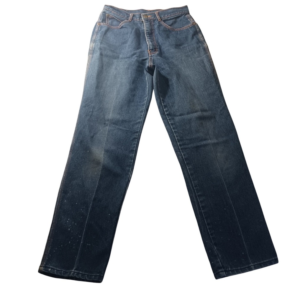 Gitano‎ Vintage High Waisted Straight Leg Jeans Womens Size 10 Distressed Bleach